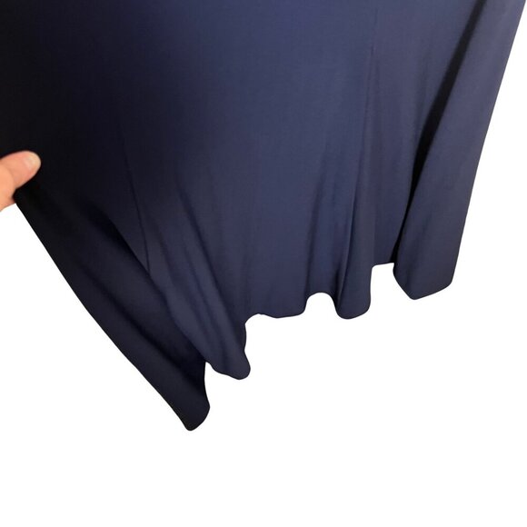 Jadore Evening Navy Beaded Neckline Gown Size 16 Wedding Gala Prom Pageant Opera - Picture 7 of 13